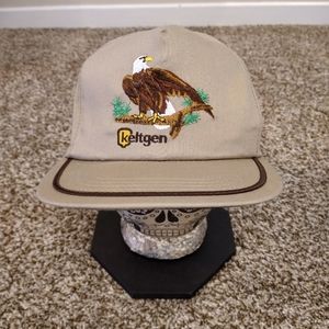 Vintage Keltgen Embroidered Eagle Snapback Trucker Hat Made in the USA